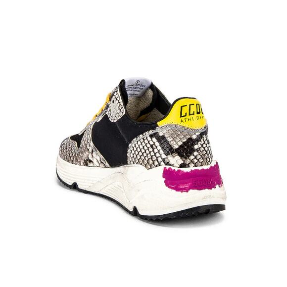 GOLDEN GOOSE Running Sole Sneaker Natural Snake Print and White Star Women's 40 - Picture 12 of 12